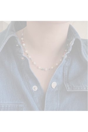 画像3:   VINTAGE HOLLYWOOD ビンテージハリウッド PEARL AND CRYSTAL BEADS NECKLACE{-BCA}