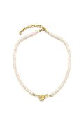 VINTAGE HOLLYWOOD ビンテージハリウッド Antique angel pearl necklace_2color{-BCA}