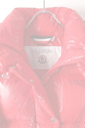 画像3:   VALENTINO×MONCLER ヴァレンティノ×モンクレール モンクレール Vロゴ ラッカーナイロン ダウンジャケット（レディース） {SB3CN01B4AB-IU7-AIA}  :VL-1908-01-38 