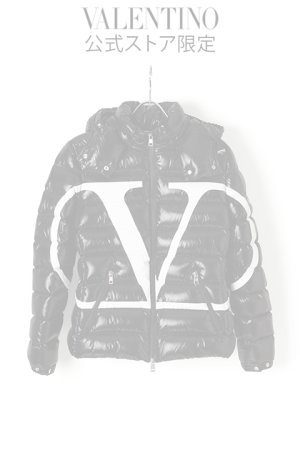 画像1:   VALENTINO×MONCLER ヴァレンティノ×モンクレール モンクレール Vロゴ ラッカーナイロン ダウンジャケット {SB3CN01C4AB-ONI-AIA}  :VL-1908-04-40 