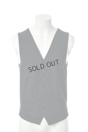 画像1: {SOLD}KRIS VAN ASSCHE クリスヴァンアッシュ WAISTCOAT W/ KNITTED BACK{112WA640-4128-999-}