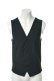 画像1: {SOLD}KRIS VAN ASSCHE クリスヴァンアッシュ WAISTCOAT W/ KNITTED BACK{112WA640-4128-999-} (1)