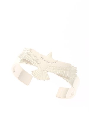 画像1:  {SOLD} Taro Washimi タロウ ワシミ 鷲見太郎 M K18 plain bangle 12mm/eagle {-BJA}  :WT-202010-03-F 