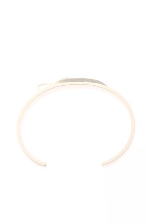 画像5:   Taro Washimi タロウ ワシミ 鷲見太郎 K18 M arabesque design 5mm bangle/feather/flower metal {-BJA}  :WT-202010-05-F 