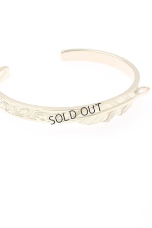画像4: {SOLD}Taro Washimi タロウ ワシミ 鷲見太郎 K18 M arabesque design 5mm bangle/feather{-BJA}