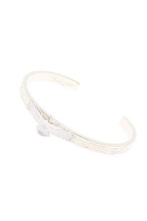 画像1:   Taro Washimi タロウ ワシミ 鷲見太郎 K18 M arabesque design 5mm bangle/eagle/diamond {-BJA}  :WT-202010-08-F 