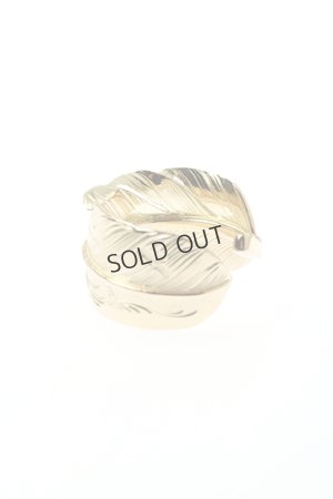 画像2: {SOLD}Taro Washimi タロウ ワシミ 鷲見太郎 L K18 arabesque flight feather ring{-BJA}