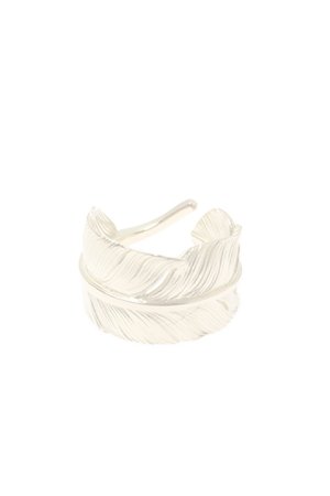 画像1:  {SOLD} Taro Washimi タロウ ワシミ 鷲見太郎 M K18 feather ring {-BJA}  :WT-202010-11-F 