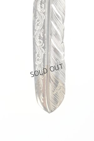 画像2: {SOLD}Taro Washimi タロウ ワシミ 鷲見太郎 L arabesque flight feather K18 pendant{-BJA}