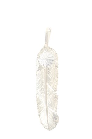 画像1:  {SOLD} Taro Washimi タロウ ワシミ 鷲見太郎 M K18 feather01 / concho pendant {-BJA}  :WT-202011-13-F 