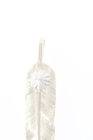 画像2:  {SOLD} Taro Washimi タロウ ワシミ 鷲見太郎 M K18 feather01 / concho pendant {-BJA}  :WT-202011-13-F 
