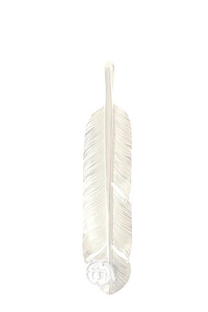 画像1:  {SOLD} Taro Washimi タロウ ワシミ 鷲見太郎 M K18 feather02 / arabesque eagle pendant {-BJA}  :WT-202011-14-F 