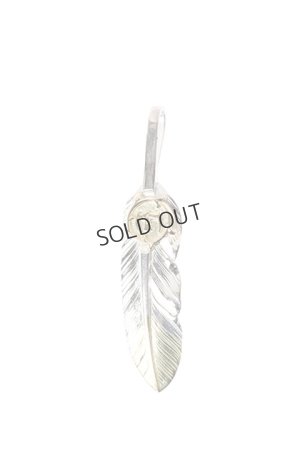 画像1: {SOLD}Taro Washimi タロウ ワシミ 鷲見太郎 S feather K18 top01 / arabesque K18 eagle pendant{-BJA}