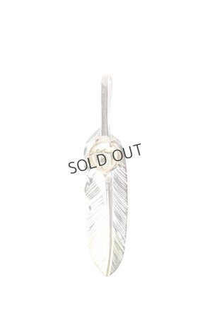 画像1: {SOLD}Taro Washimi タロウ ワシミ 鷲見太郎 S feather K18 top02 / arabesque K18 eagle pendant{-BJA}