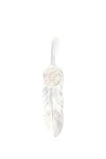   Taro Washimi タロウ ワシミ 鷲見太郎 S feather K18 top01 / S K18 flower metal pendant {-BJA}  :WT-202011-17-F 