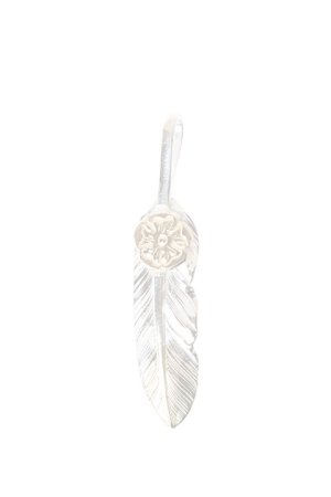 画像1:   Taro Washimi タロウ ワシミ 鷲見太郎 S feather K18 top01 / S K18 flower metal pendant {-BJA}  :WT-202011-17-F 