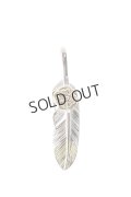 {SOLD}Taro Washimi タロウ ワシミ 鷲見太郎 S feather K18 top02 / S K18 flower metal pendant{-BJA}