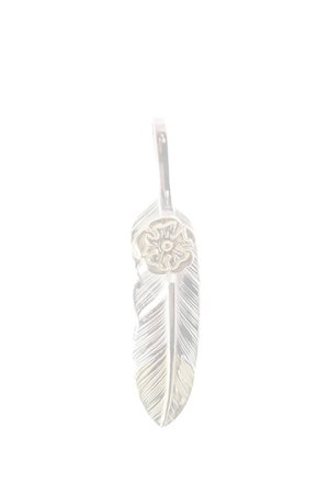 画像1:  {SOLD} Taro Washimi タロウ ワシミ 鷲見太郎 S feather K18 top02 / S K18 flower metal pendant {-BJA}  :WT-202011-18-F 