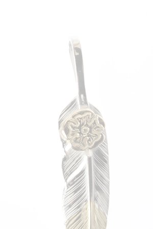 画像2:  {SOLD} Taro Washimi タロウ ワシミ 鷲見太郎 S feather K18 top02 / S K18 flower metal pendant {-BJA}  :WT-202011-18-F 