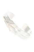   Taro Washimi タロウ ワシミ 鷲見太郎 M plain bangle 12mm/arabesque flight feather/eagle claw {-BJA}  :WT-202011-27-F 