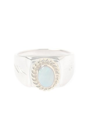 画像1:   Taro Washimi タロウ ワシミ 鷲見太郎 opal / SILVER ring {-BJA}  :WT-202011-28-F 
