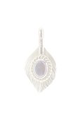   Taro Washimi タロウ ワシミ 鷲見太郎 L K18 flight heart feather 02 / Cabochon GARNET {-BJA}  :WT-202012-22-F 