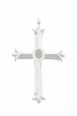 画像1:   Taro Washimi タロウ ワシミ 鷲見太郎 cross pendant/ONYX6×8/6×8 K18 cup {-BAA}  :WT-202112-06-F 