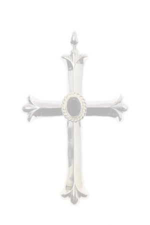 画像1:  {SOLD} Taro Washimi タロウ ワシミ 鷲見太郎 cross K18 top pendant/ONYX6×8/6×8 K18 cup {-BAA}  :WT-202112-07-F 