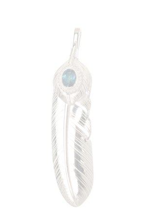 画像1:  {SOLD} Taro Washimi タロウ ワシミ 鷲見太郎 L feather 01/L heart feather 01/rainbow topaz 6×8/6×8 cup {-BAA}  :WT-202112-19-F 