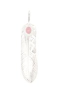   Taro Washimi タロウ ワシミ 鷲見太郎 L old feather 01/珊瑚 6×8/6×8 cup {-BAA}  :WT-202112-21-F 