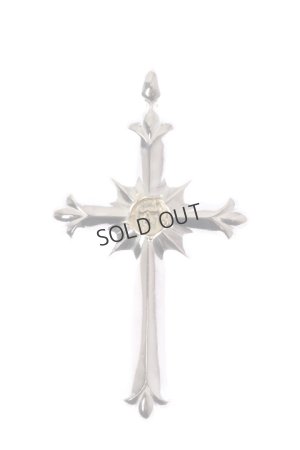 画像1: {SOLD}Taro Washimi タロウ ワシミ 鷲見太郎 new cross pendant/arabesque K18 eagle metal{-BAA}