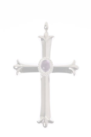 画像1:   Taro Washimi タロウ ワシミ 鷲見太郎 cross pendant/amethyst 6×8/6×8 cup {-BAA}  :WT-202112-25-F 