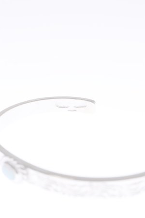 画像3:  {SOLD} Taro Washimi タロウ ワシミ 鷲見太郎 Ｍ arabesque design 5mm bangle/opal 5×7/5×7 cup {-BAA}  :WT-202112-27-F 