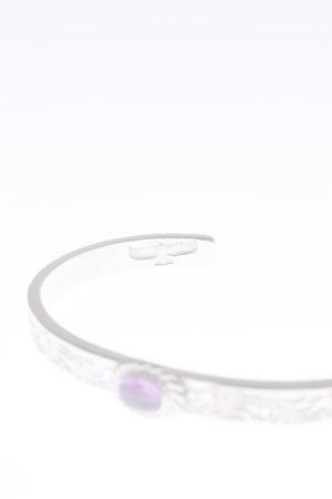 画像3:  {SOLD} Taro Washimi タロウ ワシミ 鷲見太郎 Ｍ arabesque design 5mm bangle/amethyst5×7/5×7 cup {-BAA}  :WT-202112-30-F 