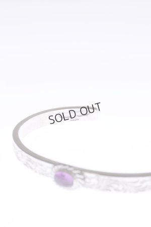 画像3: {SOLD}Taro Washimi タロウ ワシミ 鷲見太郎 Ｍ arabesque design 5mm bangle/amethyst5×7/5×7 cup{-BAA}