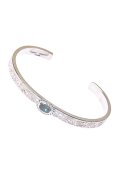 Taro Washimi タロウ ワシミ 鷲見太郎 Ｍ arabesque design 5mm bangle／rainbow topaz{-BCA}