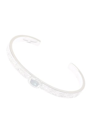 画像2:   Taro Washimi タロウ ワシミ 鷲見太郎 Ｍ arabesque design 5mm bangle／rainbow topaz {-BCA}  :WT-202308-01-F 