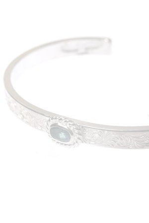 画像3:   Taro Washimi タロウ ワシミ 鷲見太郎 Ｍ arabesque design 5mm bangle／rainbow topaz {-BCA}  :WT-202308-01-F 