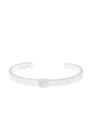 画像1:   Taro Washimi タロウ ワシミ 鷲見太郎 Ｍ arabesque design 5mm bangle／rainbow topaz {-BCA}  :WT-202308-01-F 