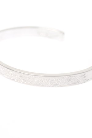 画像4:   Taro Washimi タロウ ワシミ 鷲見太郎 Ｍ arabesque design 5mm bangle／CUT GARNET {-BCA}  :WT-202308-02-F 