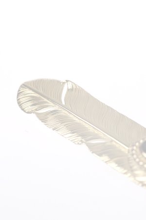 画像3:   Taro Washimi タロウ ワシミ 鷲見太郎 M K18 feather／CUT GARNET／K18 heart feather {-BCA}  :WT-202308-04-F 