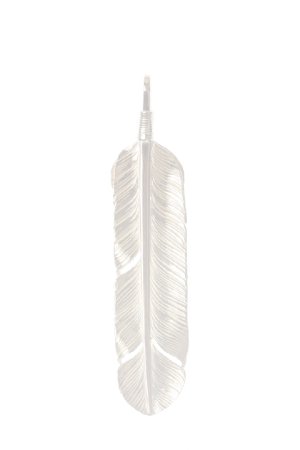 画像5:   Taro Washimi タロウ ワシミ 鷲見太郎 M K18 feather／CUT GARNET／K18 heart feather {-BCA}  :WT-202308-04-F 