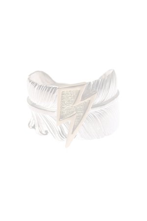 画像1:   Taro Washimi タロウ ワシミ 鷲見太郎 L old feather ring／K18 big thunder {-BCA}  :WT-202308-09-F 