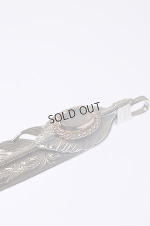 画像3: {SOLD}Taro Washimi タロウ ワシミ 鷲見太郎 《under bar限定ムーンストーン仕様》L arabesque flight feather 02/L flight heart feather 02/MOON STONE/K18PG cup{-BCA}