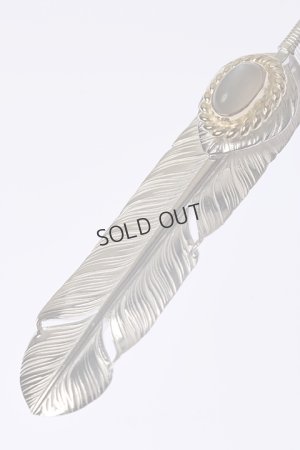 画像4: {SOLD}Taro Washimi タロウ ワシミ 鷲見太郎 《under bar限定ムーンストーン仕様》M feather 02/M heart feather 02/MOON STONE/K18 cup{-BCA}