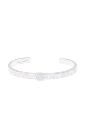 画像1:   Taro Washimi タロウ ワシミ 鷲見太郎 《under bar限定ムーンストーン仕様》M arabesque design 5mm bangle/MOON STONE {-BCA}  :WT-202310-22-F 