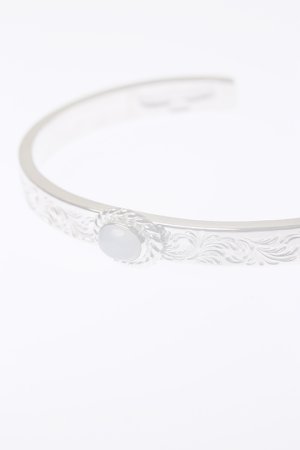画像3:   Taro Washimi タロウ ワシミ 鷲見太郎 《under bar限定ムーンストーン仕様》M arabesque design 5mm bangle/MOON STONE {-BCA}  :WT-202310-22-F 