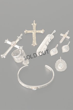 画像12: {SOLD}Taro Washimi【セット】K20 cross pendant/鷲見太郎氏による手彫りの唐草模様入り のセット{-BDS}