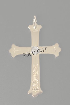 画像3: {SOLD}Taro Washimi【セット】K20 cross pendant/鷲見太郎氏による手彫りの唐草模様入り のセット{-BDS}