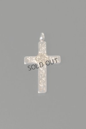 画像11: {SOLD}Taro Washimi【セット】K20 cross pendant/鷲見太郎氏による手彫りの唐草模様入り のセット{-BDS}